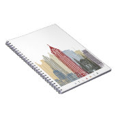 Atlanta skyline poster notitieboek (Rechterzijde)