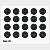 Atlanta Skyline Ronde Sticker (Vel)