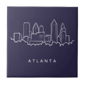 Atlanta Skyline Tegeltje (Voorkant)