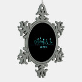 Atlanta Skyline Tin Sneeuwvlok Ornament (Links)