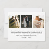 Atlanta Skyline trouwfoto dank u kaart (Achterkant)