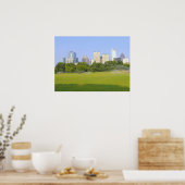 Atlanta Skyline uit Piemonte Park Poster (Keuken)