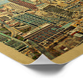 Atlanta Skyline Vintage Travel Poster (Hoek)