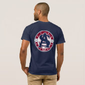Atlanta Spikes Baseball voor donker T-shirt (Achterkant volledig)