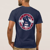 Atlanta Spikes Baseball voor donker T-shirt (Achterkant)