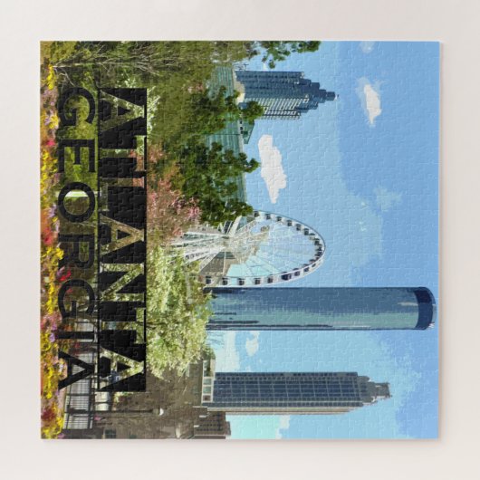 Atlanta Square Puzzle Legpuzzel (Horizontaal)