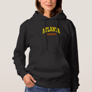 Atlanta State of Georgia Sporty Aesthetics Design Hoodie