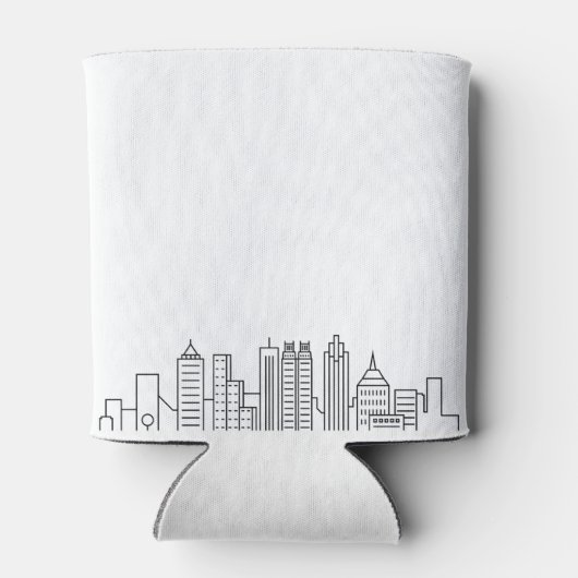 Atlanta Stylized Skyline | Koelbox voor weddenscha Blikjeskoeler (Achterkant)