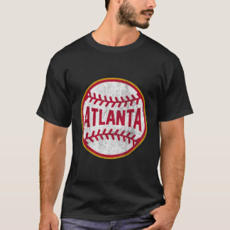 Atlanta T-shirt  Baseball Throwback Retro