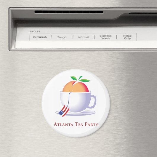 Atlanta Tea Party Logo Magneet (Insitu (Vaatwasser))