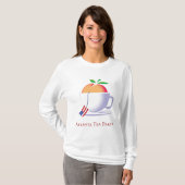 Atlanta Tea Party Logo met Peach T-shirt (Voorkant volledig)