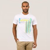 Atlanta Techno Love (groen) Mannen T-shirt (Voorkant volledig)