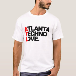 Atlanta Techno Love (witte waarde) T-shirt