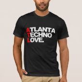 Atlanta Techno Love (zwart) T-shirt (Voorkant)