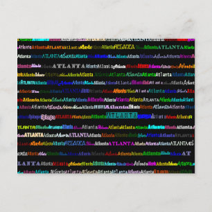 Atlanta Text Design I Briefkaart