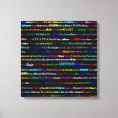 Atlanta Text Design I Wrapped Canvas (Voorkant)