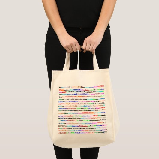 Atlanta Text Design II Organic Grocery Canvas tas (Voorkant (product))