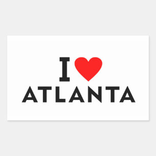 Atlanta Verenigde Staten Amerika USA liefde stad h Rechthoekige Sticker
