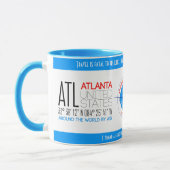 Atlanta, Verenigde Staten elegant Mok (Links)