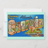 Atlanta Vintage Ansichtkaart (Voorkant)