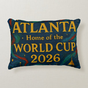 Atlanta Voetbal Elegante Kunst 2026 Accent Kussen