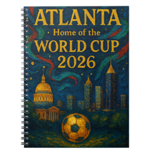 Atlanta Voetbal Elegante Kunst 2026 Notitieboek