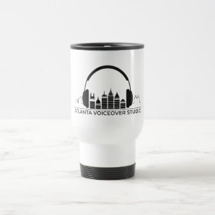 Atlanta Voicover Studio Coffee/Tea Tumble (wit) Reisbeker