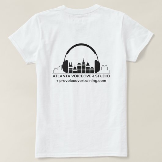 Atlanta VoicoverStudio - T-Shirt voor vrouwen (Design achterkant)