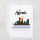 Atlanta, VS, Skyline Feestdagenkaart (Voorkant)