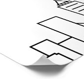 Atlanta Wedding | 12 Tabel Zetel Poster (Hoek)