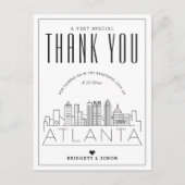 Atlanta Wedding | Bedankt voor komst! Briefkaart (Voorkant)