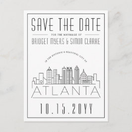Atlanta Wedding | De gestileerde Veldlijn sparen d Briefkaart