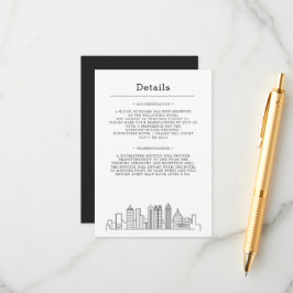 Atlanta Wedding | Gastgegevens Informatiekaartje