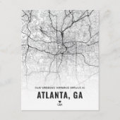 Atlanta Wedding Weekend Details Enclosure Kaart (Voorkant)
