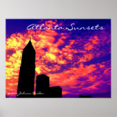 Atlanta Zonsondergangen Poster (Voorkant)