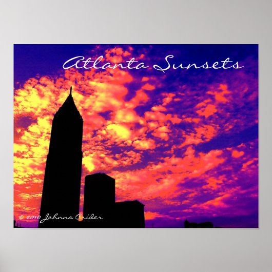 Atlanta Zonsondergangen Poster (Voorkant)