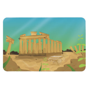 Atlantas cartoon landschap magneet