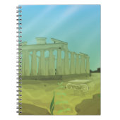 Atlantas cartoon landschap notitieboek (Voorkant)