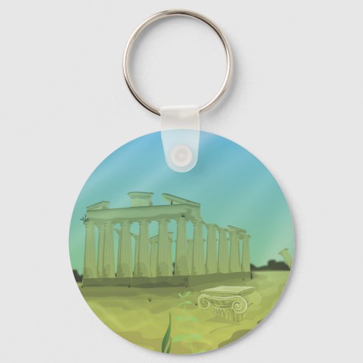 Atlantas cartoon landschap sleutelhanger (Voorkant)