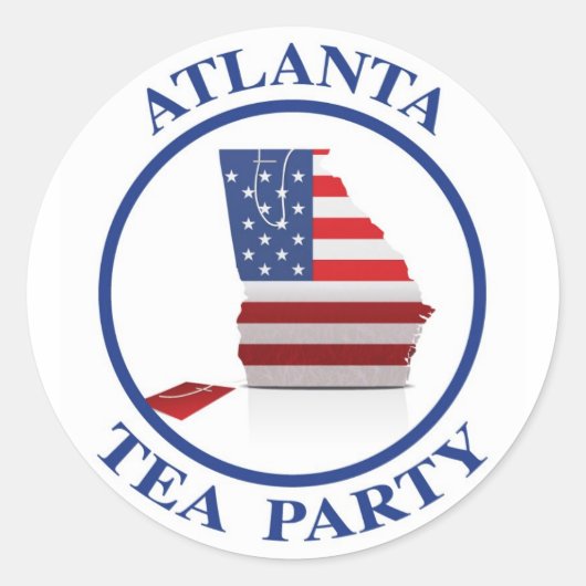 AtlantaTeaParty6 Ronde Sticker (Voorkant)