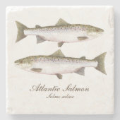Atlantc Salmon Onderzetter (Voorkant)
