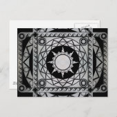Atlantean Crafts Silver op Black Briefkaart (Voorkant / Achterkant)