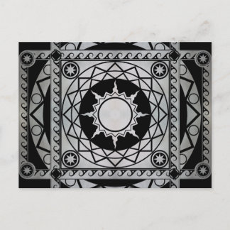 Atlantean Crafts Silver op Black Briefkaart