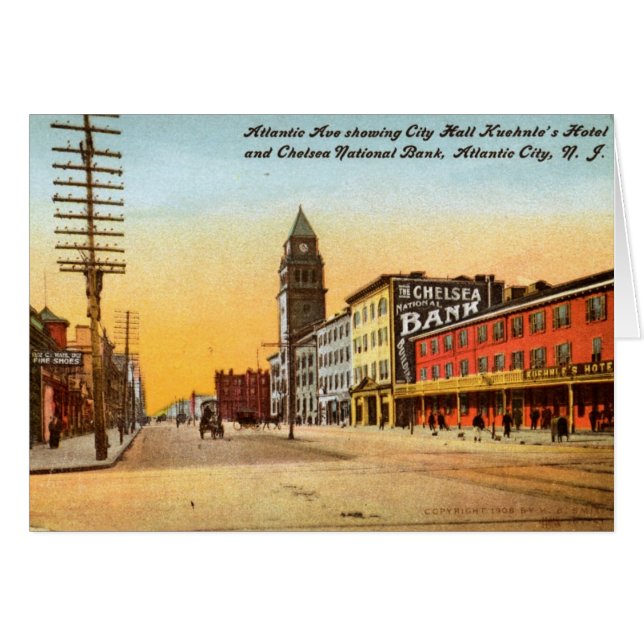 Atlantic Ave., Atlantic City 1908  (Voorkant Horizontaal)