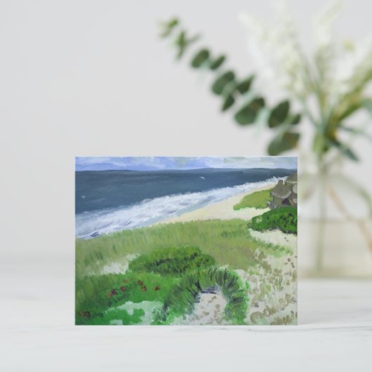 Atlantic Beach, Amagansett LI Briefkaart (Staand voorkant)