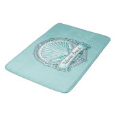 Atlantic Beach FL Kustschelp Embleem Badmat (Gekanteld)