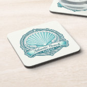 Atlantic Beach FL Kustschelp Embleem Bier Onderzetter (Linkerzijde)