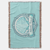 Atlantic Beach FL Kustschelp Embleem Deken (Voorkant Verticaal)