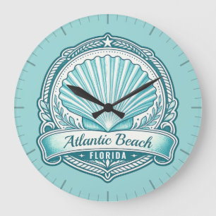 Atlantic Beach FL Kustschelp Embleem Grote Klok