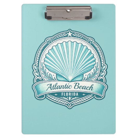 Atlantic Beach FL Kustschelp Embleem Klembord (Voorkant)